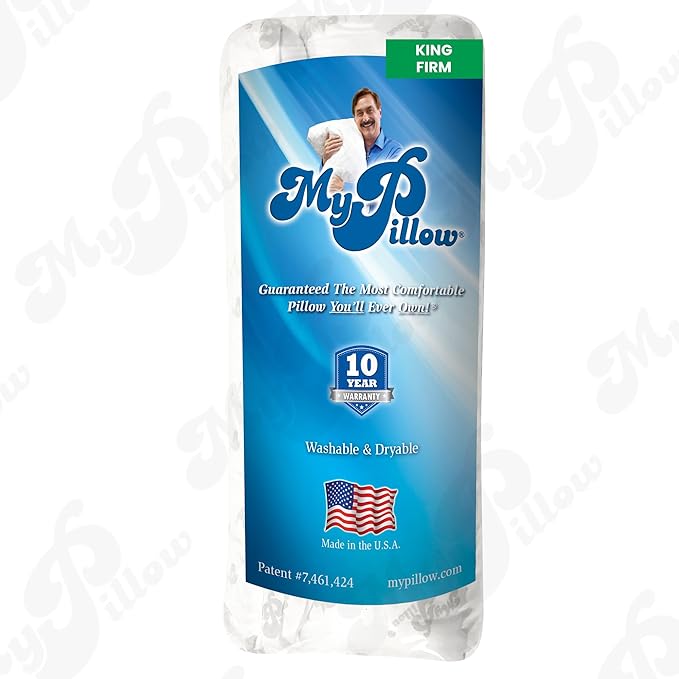 MyPillow Bedding Bed Pillows for Sleeping King Size, Gusseted for Back, Stomach or Side Sleepers - My Pillow Premium Pillow [King, Firm]