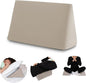 Small Wedge Pillow, Wedge Pillow for Bed Sores, Positioning Pillow, Positioning Wedge, Mini Pillow for Laptop and Yoga, Small Foam Wedge for Chair (1 Unit, Apricot)