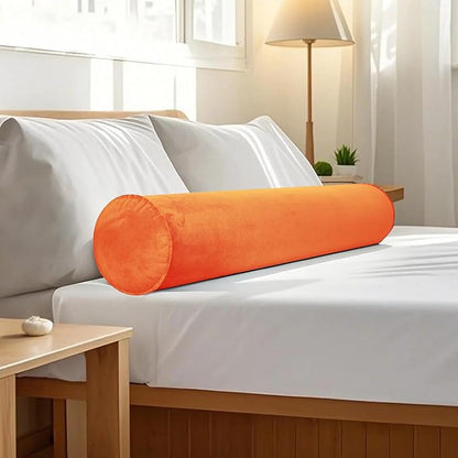 Inflatable Body Pillow for Adults Kids, 47 Inch Body Pillows for Side Sleeper, Travel Body Pillow for Bed, Long Bolster Pillow Round Cervical Cylinder Pillow for Sleeping