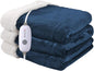 Heated Blanket Electric Blanket Full Size 72''x84'', Soft Flannel Heating Blanket with 10 Hour Auto Off - 5 Heat Settings - Machine Washable - Navy Blue