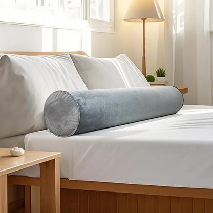 Inflatable Body Pillow for Adults Kids, 47 Inch Body Pillows for Side Sleeper, Travel Body Pillow for Bed, Long Bolster Pillow Round Cervical Cylinder Pillow for Sleeping