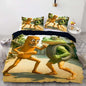 Italian Brainrot Bedding Duvet Cover Set,Funny Fusion AnimalsTwin Full Queen King Comforter Cover Bedding Set for Kids Boys Bed Decor Gifts ﻿ (Color 19,Queen (90" x 90"))