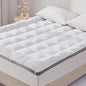 SAPHREAS Full Size Mattress Topper 3 inch with 8-20 inches Stretchable Pockets, Soft Pillow Top Mattress Pad for Back Pain Relief with Breathable Air Mesh Sides