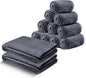IR Imperial Rooms Fleece Blanket 12 Pack Twin Size 60 x 80 Inches - Super Soft Fluffy Throw Blanket for Sofa and Bed - Warm and Cozy Lightweight 400 GSM Microfiber Bed Throws Blankets (Twin, Grey)