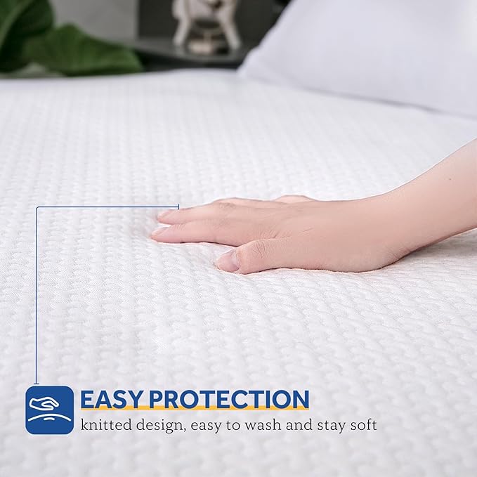 Sealy Heated Mattress Pad King Size, Zone Heating Electric Bed Warmer with Deep Pocket, 10 Heat Setting Dual Controller & 1-12 Hours Auto Shut Off, Knitted Breathable Heated Mattress Cover, White