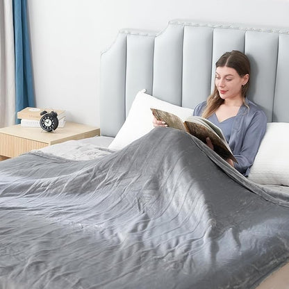 Electric Heated Blanket Queen Size 84"x 90",Dual Control Super Cozy Soft Warm with 6 Heat Levels &1-10 Hours Auto Off, Home Office Use & Machine Washable, Gray