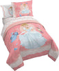 Jay Franco Kids Comforter Set Includes Sheets and Pillow Covers - Soft and Cozy Bed Set for Stylish Room Decor, Pink - Princess Cinderella, 7 Piece Full Size Bedding