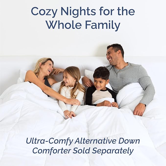 Cal King 6 Piece Sheet Set - Comfy Breathable & Cooling - Soft Hotel Luxury Bedding Set with 8-16 Inch Deep Pockets - 1 Flat & 1 Fitted Sheet & 4 Pillowcases - Wrinkle Free & Easy Care - Antique White