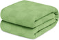 Avalon Bedding 100% Cotton Blankets King Size Thermal Blanket (108"x90") - Perfect Cotton Blanket King Size for Layering Bed in Any Season - Cotton Blankets for Bed (Green)