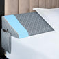 Kayfia Full Size Pillow Wedge for Headboard Gap Bed Gap Filller (0-8") Mattress Space Filler Pillow Stopper with 2 Side Pocket Triangle Foam Pillow Wedge Between Headboard Mattress (Grey, 54"x10"x6")