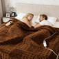 Heated Blanket Electric King,Waffle Heating Blanket with 12 Heat Levels, Fast Heating Blanket with 1-12H Timer Settings, Overheat Protection with ETL & FCC for Home Office Sofa-90"x100"
