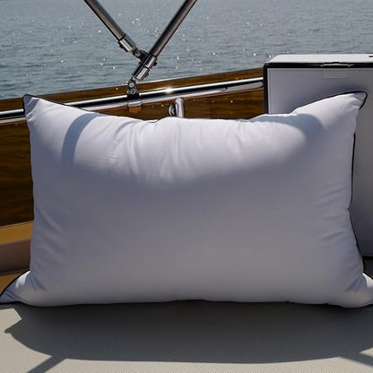 Luxury Down Fiber Pillows Standard Size Set of 2, Bed Pillows for Sleeping, Pillow for Back, Stomach or Side Sleepers, Soft and Support - 2 Pack, Standard Size(20" x 26")