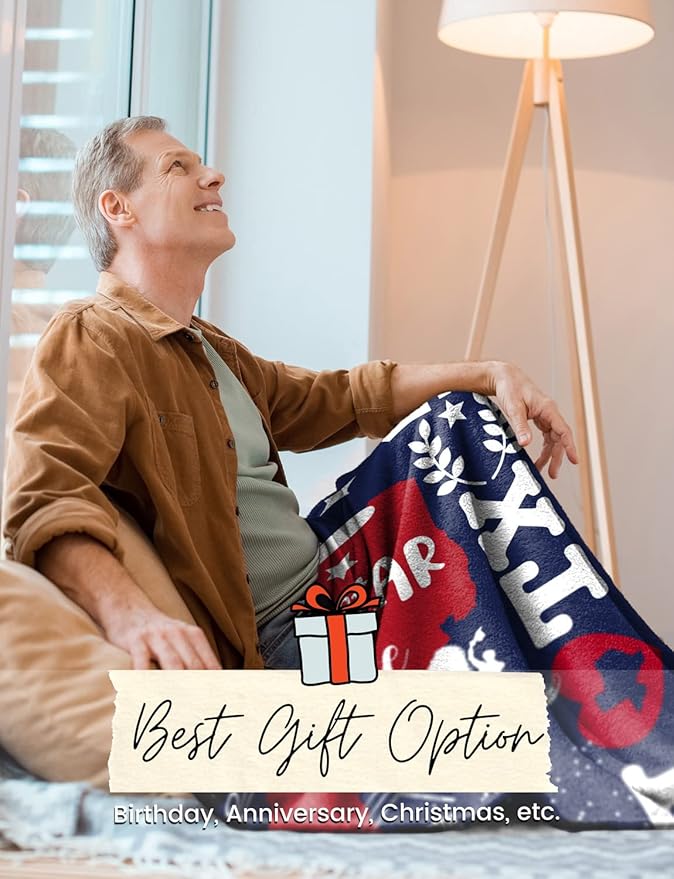 InnoBeta Texas Gifts Blankets Throws Bed Flannel Plush, Texan, Souvenir, Home Decor, US State Gift, Birthday Presents for Women, Men, Friends (50"x 65")