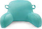 LiveGo Reading Pillow for Kids, Velvet Back Support Cushion for Sitting Up in Bed Adults, Kids Cuddle Cushion with Arms & Backrest Support Pillow for Teen Boys Girls Reading Bed Rest