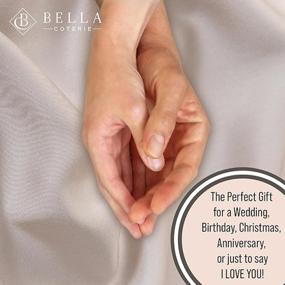 Bella Coterie Luxury Bamboo Viscose King Size Sheet Set | 100% Organically Grown | Ultra Soft | Cooling for Hot Sleepers | 18" Deep Pocket [Dune]