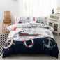 CVHOUSE Nautical Bedding Set Queen Size,Nautical Sailboat Bed for Boys Teens,Ocean Themed Sailing Anchor Comforter Cover Soft,Anchor Duvet Quilt Queen 89'x89'