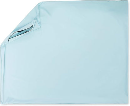 Cover Only for Premium Microbead Bed Pillow, X-Large Extra Smooth - Ultra Comfortable Sleep with Silk Like Anti Aging Cover 85% Spandex/ 15% Nylon Breathable, Cooling Sweet Baby Blue