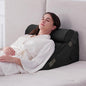 3PCS Wedge Pillow Set for After Surgery, Adjustable 9&12 Inch Bed Wedge Pillow for Sleeping, Incline Pillow Wedge for Headboard, Post Surgery, Acid Reflux, Neck&Back Support, Plush Black
