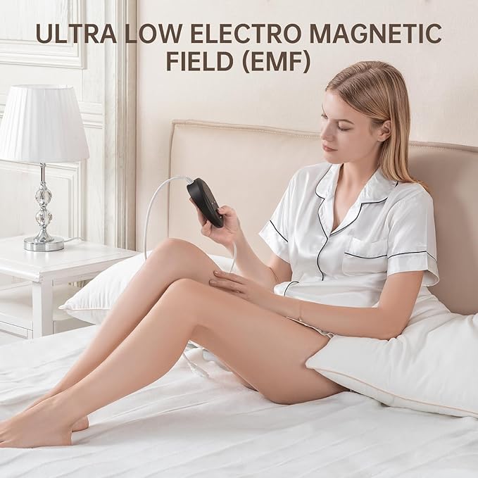 Bwarm Electric Heated Mattress Pad Twin Size, 39" x 75", Bed Warmer, 9 Heat Settings, 1-12 Hours Auto Off, Deep Pocket, Fast Heating, Machine Washable, Soft and Cozy