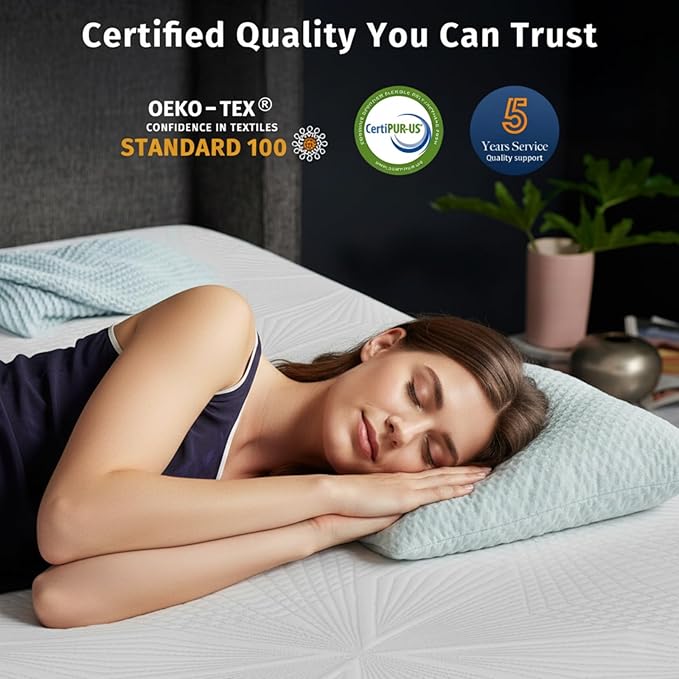 Ballad 3 Inch Gel Memory Foam Mattress Topper California King Size, High Density Cooling Pad with Premium Removable Cover, Pressure Relief Bed Topper, (CertiPUR-US & Oeko-Tex Certified)