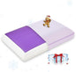 Cooling Pillow for Sleeping, Gel Memory Foam Pillow with Reversible Cover, Neck Support for Side, Back and Stomach Sleepers, Removable & Machine Washable Cover, Bed Pillows for Hot Sleepers, Purple