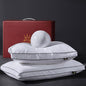 L LOVSOUL Goose Feather Down Pillow Standard Size of 2,Ultra Soft 100% Organic Cotton Fabric, 700TC,800 Fill Power, Luxury Hotel Collection Bed Gusseted Pillows for Back, Stomach or Side Sleepers
