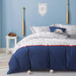 Simple&Opulence 100% Organic Cotton Duvet Cover for Kids Teens, 4 Pieces Soft Comforter Cover with Zipper Closure Cool Boy Girl Baseball Bedding Set - Sports, Full/Queen