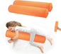 EULANT 2 Pack 35Inch Inflatable Long Bolster Body Pillow for Kids Teens,Body Pillow for Bed with Soft Velvet,Round Cervical Roll Cylinder Bolster Body Pillow for Hugging Sleeping,Back,Neck etc.