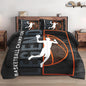Full Size Comforter Set with 2 Pillowcase, Basketball Sport Soft 3 Pcs Bedding for Kids and Adults, Bed Decor Urban Comforter Set for Room Bedroom