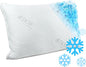 Shredded Foam Pillow Standard Size - Cooling Memory Foam Pillows That Stay Cold Soft Pillow for Sleeping, Adjustable Bed Pillow for Side, Back, and Stomach Sleepers
