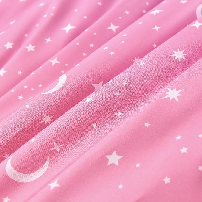 URBONUR Full Size Comforter Set Pink and Blue Colorful Girls Rainbow Tie Dye Bedding Set with Sheets - Soft Fluffy Bedding for Full Bed