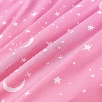 URBONUR Full Size Comforter Set Pink and Blue Colorful Girls Rainbow Tie Dye Bedding Set with Sheets - Soft Fluffy Bedding for Full Bed