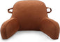 LiveGo Reading Pillow for Kids, Velvet Back Support Cushion for Sitting Up in Bed Adults, Kids Cuddle Cushion with Arms & Backrest Support Pillow for Teen Boys Girls Reading Bed Rest