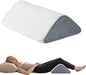 Ganondorf Knee Wedge Pillow for Back Sleeping-Leg Pillow Knee Wedge Pillow for Sleep Position, Alleviating Lower Back&Hip Pain Enhancing Circulation in Ankles Legs Triangle Pillow with Removable Cover