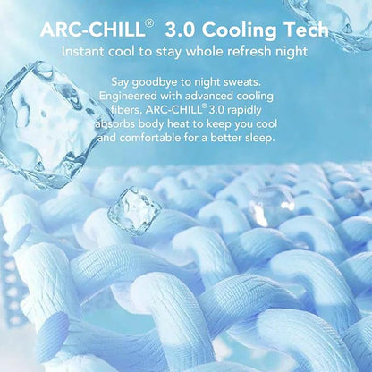 Instant Cool King Mattress Pad for Hot Sleepers, Waterproof Cooling Mattress Topper Cover with TriSupport 3D Tech, Cloud-Like Mattress Protector Pad