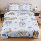 Blue Dog Duvet Cover Sets Full Size for Kids Boys Girls Teens, Cute Cartoon Comforter Cover with 1 Duvet Cover 79x90 Inches and 2 Pillowcases 20x26 Inches (Full,No Comforter)
