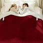 Electric Blanket Queen Size 84" x 90" - Flannel Sherpa Washable Heated Blanket with Dual Control, 5 Heating Levels & 10 Hours Auto Off, Heating Blanket with Overheat Protection for Home(Red)