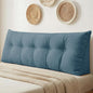 Headboard Pillow Queen, Large Triangular Wedge Headboard Pillow for Reading and Resting, Backrest Positioning Support Pillow with Removable Cover (Light Blue)