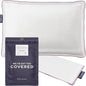 Lincove 100% Cotton Sateen Nap Pillow Protector - Zipper Closure - 500 Thread Count Luxury Cotton - Zippered Dust Pillow Protector Bed Pillow Case, Hypoallergenic, 13”x18”