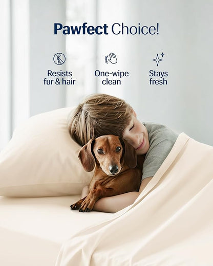 REST® Evercool®+ Cooling Pillowcases Standard - 2 Pillowcases for Sensitive Skin, Silver Infused Fabric for Hygienic Sleep, Silky Smooth for Curly Hair, High Elastic for Snug Fit (19x29 inches)