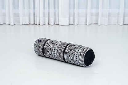 Leewadee Small Yoga Bolster – Shape-Retaining Cervical Neck Roll, Tube Pillow for Comfortable Reading, Kapok Filling, 22 x 6 x 6 inches