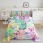 Feelyou Butterfly Comforter Set Tie Dye Flying Butterflies Theme Bedding Set for Kids Boys Girls Teens Rainbow Watercolor Decor Comforter Colorful Quilt Set Room 3Pcs King Size