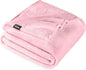 Bare Home Fleece Blanket - Full/Queen - Ultra-Soft Lightweight for Bed, Sofa, and Couch - Luxury Microplush - Cozy Warm Blanket (Full/Queen, Light Pink)