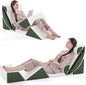Wedge Pillow Set for After Surgery, 7 PCS Bed Wedge Pillow for Sleeping, Memory Foam Orthopedic Back Pillow for Pain Relief and Acid Reflux, Adjustable Post Surgery Pillow Green