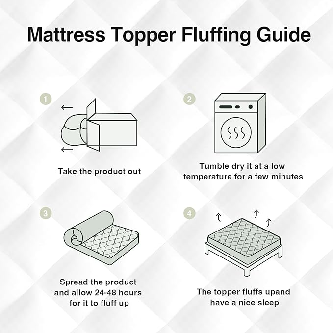Novilla Twin XL Mattress Topper, Soft Pillow Top for Dorm Bed, Breathable Quilted Mattress Pad Cover with Deep Pocket, Down Alternative Fill, Machine Washable Back to School Essentials