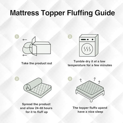 Novilla Twin XL Mattress Topper, Soft Pillow Top for Dorm Bed, Breathable Quilted Mattress Pad Cover with Deep Pocket, Down Alternative Fill, Machine Washable Back to School Essentials