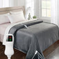 Heated Blanket Electric Blanket Full Size, Super Soft Cozy Upgraded Flannel Heating Blanket with 9 Heating Levels & 1-9 Hours Auto Off, Fast Heat & Overheat Protection, 72" x 84", Iron Gray