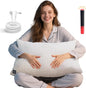 Ali King Grounding Pillowcase, 5% Conductive Silver + 95% Soft Cotton Queen Size Earth Grounding Pillow Cases with Grounding Cord for Improve Sleep (White, Queen (20x30inches))