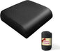 YOUFI Extra Thick Large Seat Cushion with Extra Cover, Gel Memory Foam Cushion with Carry Handle Non Slip Bottom, Pain Relief Coccyx Cushion for Office Chair, 19''x17.5''x4'' (Black Cover)