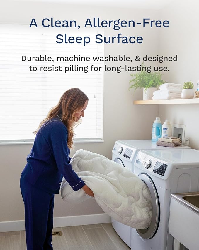 ViscoSoft Copper Pillow Top Twin XL Mattress Pad - Soft Overstuffed Premium Cloud-Like Support - Quilted Fiberfilled Mattress Topper with Deep 18" Pocket for Secured Fit